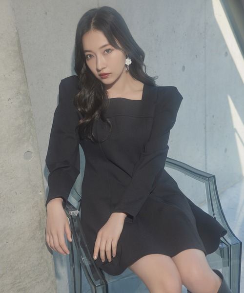 ANDGEEBEE（アンジービー）の「ポンチミニワンピ（ワンピース・レディース・アイボリー/ブラック・MEDIUM）」の2枚目の写真