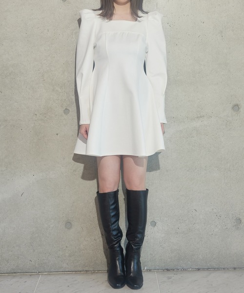 ANDGEEBEE（アンジービー）の「ポンチミニワンピ（ワンピース・レディース・アイボリー/ブラック・MEDIUM）」の12枚目の写真