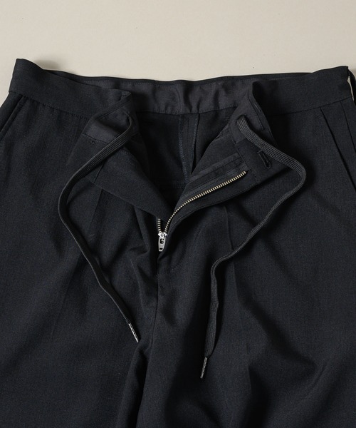 ADAMASTE（アダマスト）の「リネンタッチスリムテーパードスラックス（スラックス・メンズ・ブラック/オフホワイト・SMALL/MEDIUM/LARGE/X-SMALL）」の16枚目の写真