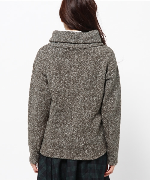 mystic（ミスティック）の「フリルオフタートル（ニット/セーター・レディース・グレー/ベージュ/チャコールグレー/ライトグレー・ﾌﾘ-）」の10枚目の写真