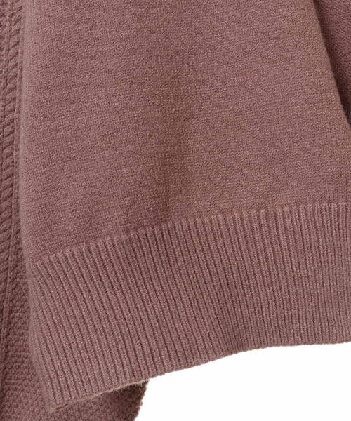 31 Sons de mode（トランテアン　ソン　ドゥ　モード）の「袖ケーブル切替カーディガン（カーディガン/ボレロ・レディース・オフホワイト/サックスブルー/ピンク・36）」の14枚目の写真