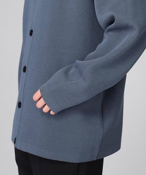 tk.TAKEO KIKUCHI（ティーケータケオキクチ）の「◆丸首2WAYニットカーデ（カーディガン/ボレロ・メンズ・グレー/ブラック/ブルー・02/03）」の9枚目の写真