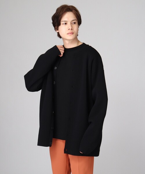 tk.TAKEO KIKUCHI（ティーケータケオキクチ）の「◆丸首2WAYニットカーデ（カーディガン/ボレロ・メンズ・グレー/ブラック/ブルー・02/03）」の20枚目の写真