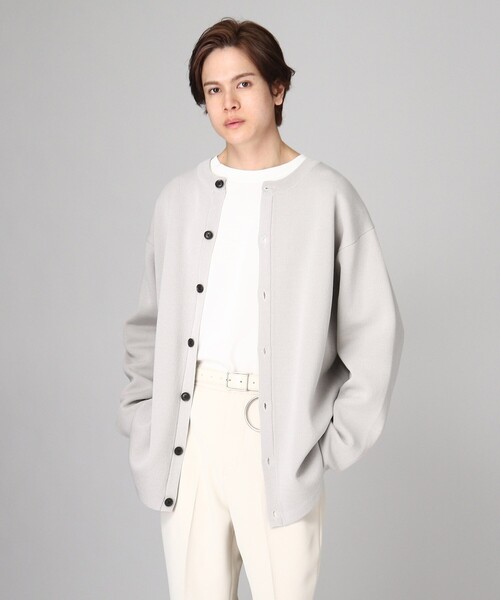 tk.TAKEO KIKUCHI（ティーケータケオキクチ）の「◆丸首2WAYニットカーデ（カーディガン/ボレロ・メンズ・グレー/ブラック/ブルー・02/03）」の22枚目の写真