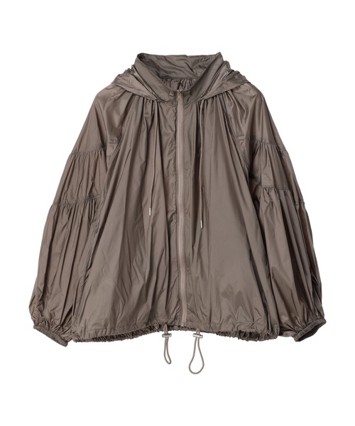 AMERICAN HOLIC（アメリカンホリック）の「【撥水加工】ポケッタブルナイロンパーカー（ナイロンジャケット・レディース・モカ/ネイビー・M/L）」の4枚目の写真