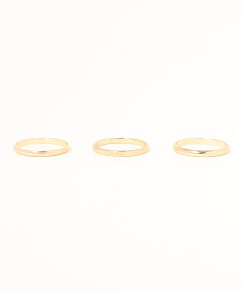 Burner（バーナー）の「【OKUOKU　0909】シンプル　デザインリング　3点セット（リング・レディース・その他1/その他2・ONE SIZE）」の3枚目の写真