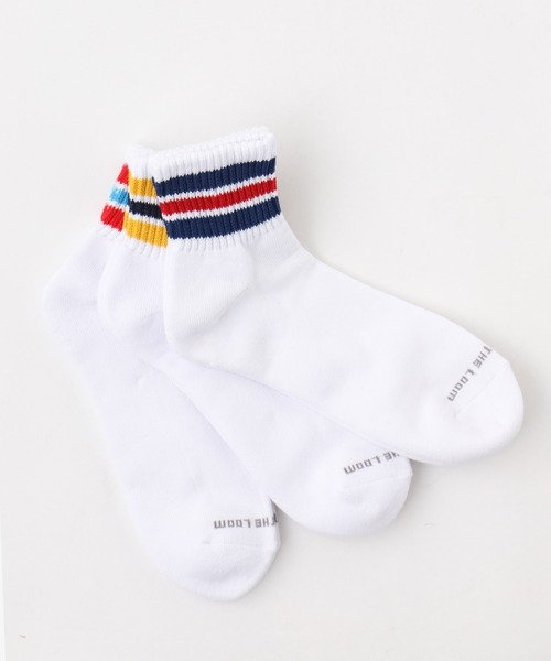 FRUIT OF THE LOOM(フルーツオブザルーム)の「【FRUIT OF THE LOOM】クウォーターソックス / 3PACK SET SOCKS(ソックス/靴下・メンズ・ホワイト系その他/ホワイト/ブラック・FREE)」の1枚目の写真