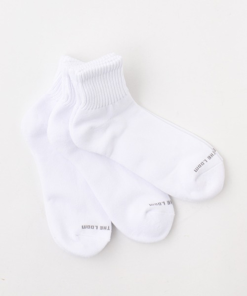 FRUIT OF THE LOOM(フルーツオブザルーム)の「【FRUIT OF THE LOOM】クウォーターソックス / 3PACK SET SOCKS(ソックス/靴下・メンズ・ホワイト系その他/ホワイト/ブラック・FREE)」の2枚目の写真