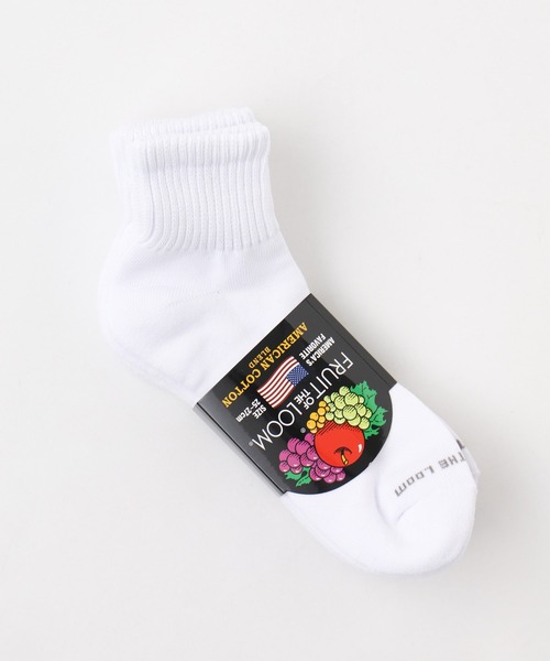 FRUIT OF THE LOOM(フルーツオブザルーム)の「【FRUIT OF THE LOOM】クウォーターソックス / 3PACK SET SOCKS(ソックス/靴下・メンズ・ホワイト系その他/ホワイト/ブラック・FREE)」の10枚目の写真