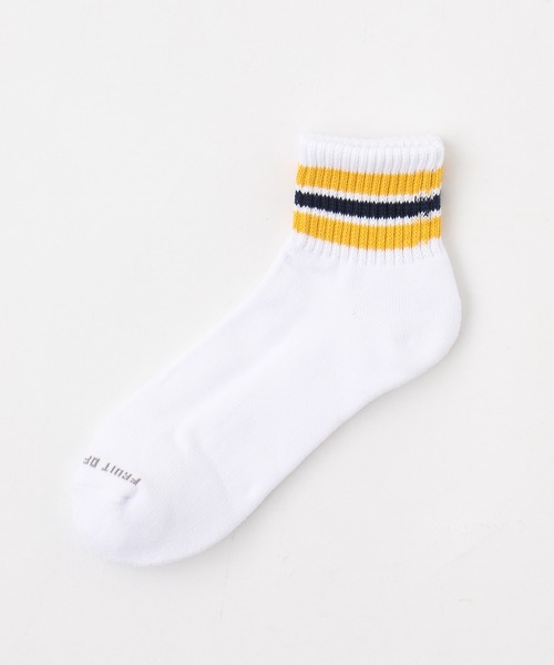 FRUIT OF THE LOOM(フルーツオブザルーム)の「【FRUIT OF THE LOOM】クウォーターソックス / 3PACK SET SOCKS(ソックス/靴下・メンズ・ホワイト系その他/ホワイト/ブラック・FREE)」の15枚目の写真