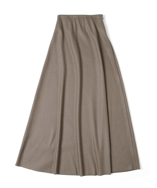 UNDECORATED(アンデコレイテッド)の「UNDECORATED アンデコレイテッド / S140 Wool Knit Skirt ウール ニットフレアスカート(セットアップ) / UDF22403(スカート・レディース・ブラック/オリーブ・FREE)」の1枚目の写真