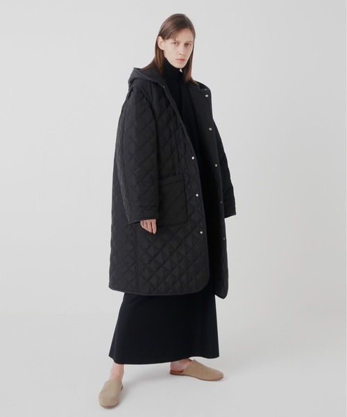 UNDECORATED(アンデコレイテッド)の「UNDECORATED アンデコレイテッド / S140 Wool Knit Skirt ウール ニットフレアスカート(セットアップ) / UDF22403(スカート・レディース・ブラック/オリーブ・FREE)」の4枚目の写真