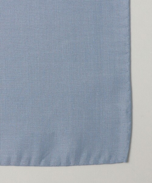 SHIPS（シップス）の「SHIPS:リネン 無地 カラー チーフ（ハンカチ/ハンドタオル・メンズ・ライトブルー/コバルトブルー・ONE SIZE）」の3枚目の写真