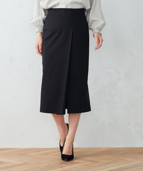 COMME CA MODELS（コムサモデルズ）の「ポンチラップ風　タイトスカート（スカート・レディース・ブラック・SMALL/MEDIUM/LARGE/X-LARGE/X-SMALL）」の3枚目の写真