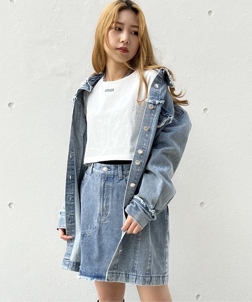 one way（ワンウェイ）の「タイダイショートTシャツ（Tシャツ/カットソー・レディース・ホワイト/ライトブルー/ブラック/ライトグリーン/ライトパープル・FREE）」の17枚目の写真