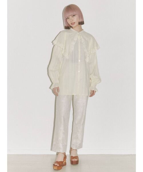merry jenny(メリージェニー)の「fog lace sheer pants(その他パンツ・レディース・ブラウン/ベージュ・FREE)」の6枚目の写真