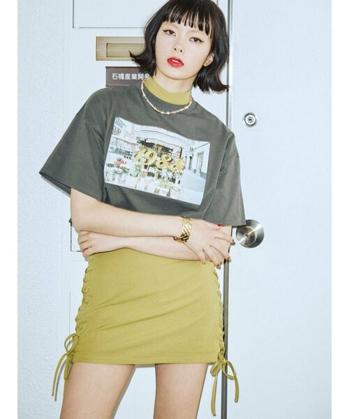 jouetie(ジュエティ)の「1988クロップド Tシャツ(Tシャツ/カットソー・レディース・ブラック/レッド/アイボリー・MEDIUM)」の16枚目の写真