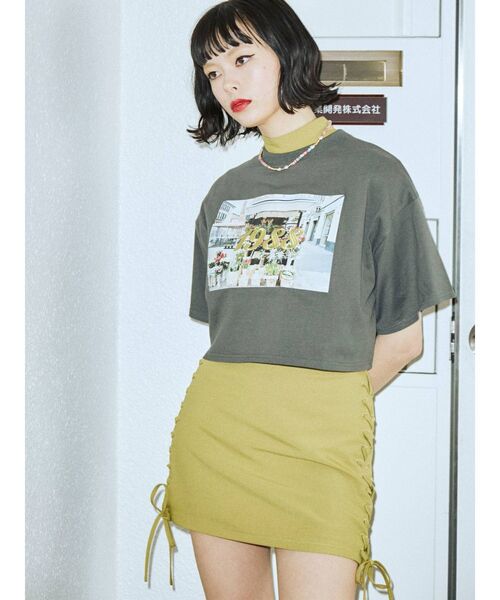 jouetie(ジュエティ)の「1988クロップド Tシャツ(Tシャツ/カットソー・レディース・ブラック/レッド/アイボリー・MEDIUM)」の17枚目の写真
