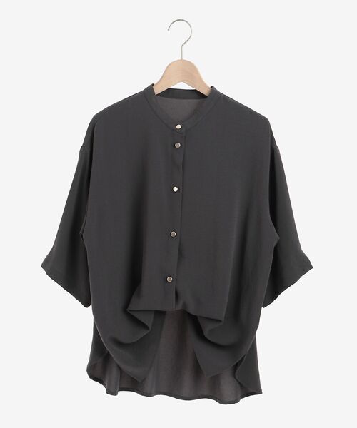 le.coeur blanc（ルクールブラン）の「2WAYジョーゼットブラウス（シャツ/ブラウス・レディース・オフホワイト/サックスブルー/ダークグレー・38）」の4枚目の写真