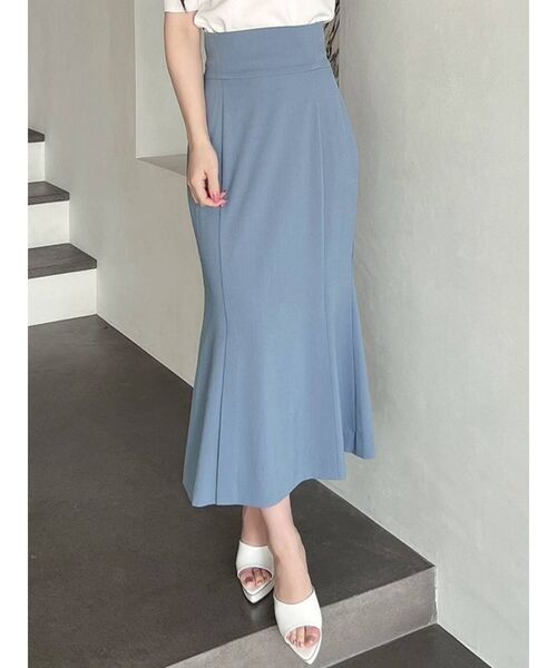 RESEXXY(リゼクシー)の「ダブルスリットマーメイドスカート(スカート・レディース・ブルー/ブラック/その他1/ベージュ・FREE)」の1枚目の写真