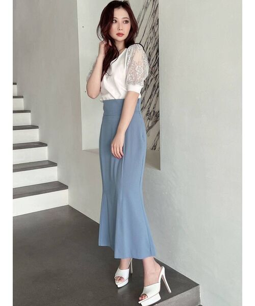 RESEXXY(リゼクシー)の「ダブルスリットマーメイドスカート(スカート・レディース・ブルー/ブラック/その他1/ベージュ・FREE)」の9枚目の写真