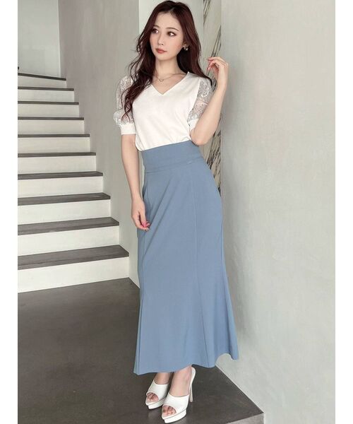 RESEXXY(リゼクシー)の「ダブルスリットマーメイドスカート(スカート・レディース・ブルー/ブラック/その他1/ベージュ・FREE)」の10枚目の写真