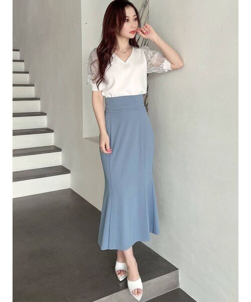 RESEXXY(リゼクシー)の「ダブルスリットマーメイドスカート(スカート・レディース・ブルー/ブラック/その他1/ベージュ・FREE)」の11枚目の写真