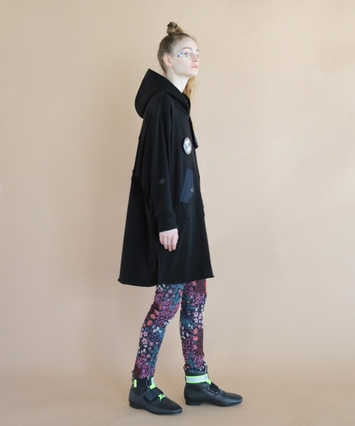 BEDSIDEDRAMA(ベットサイドドラマ)の「bedsidedrama/ベッドサイドドラマ/Trench parka one-pice(ワンピース・レディース・ブラック/グレー・1/2)」の7枚目の写真