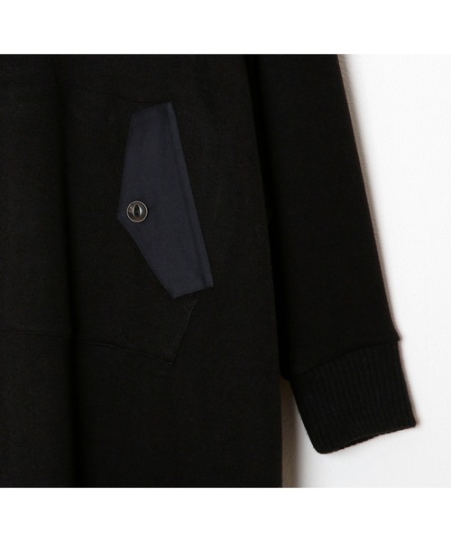 BEDSIDEDRAMA(ベットサイドドラマ)の「bedsidedrama/ベッドサイドドラマ/Trench parka one-pice(ワンピース・レディース・ブラック/グレー・1/2)」の10枚目の写真