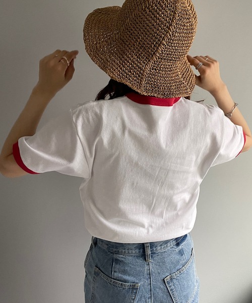 Wrangler（ラングラー）の「【Wrangler/ラングラー】 GIRL TSHWT7028（Tシャツ/カットソー・メンズ・ブルー/ホワイト・LARGE/MEDIUM）」の3枚目の写真