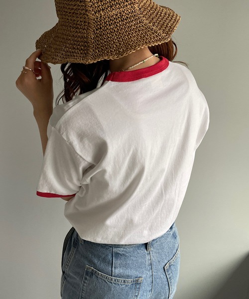 Wrangler（ラングラー）の「【Wrangler/ラングラー】 GIRL TSHWT7028（Tシャツ/カットソー・メンズ・ブルー/ホワイト・LARGE/MEDIUM）」の6枚目の写真