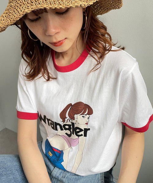 Wrangler（ラングラー）の「【Wrangler/ラングラー】 GIRL TSHWT7028（Tシャツ/カットソー・メンズ・ブルー/ホワイト・LARGE/MEDIUM）」の8枚目の写真