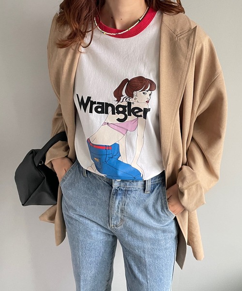 Wrangler（ラングラー）の「【Wrangler/ラングラー】 GIRL TSHWT7028（Tシャツ/カットソー・メンズ・ブルー/ホワイト・LARGE/MEDIUM）」の16枚目の写真