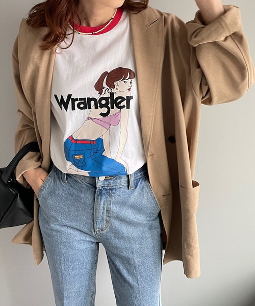 Wrangler（ラングラー）の「【Wrangler/ラングラー】 GIRL TSHWT7028（Tシャツ/カットソー・メンズ・ブルー/ホワイト・LARGE/MEDIUM）」の14枚目の写真