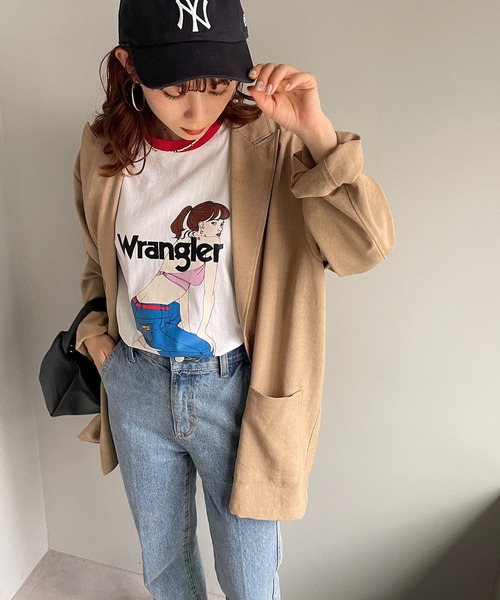 Wrangler（ラングラー）の「【Wrangler/ラングラー】 GIRL TSHWT7028（Tシャツ/カットソー・メンズ・ブルー/ホワイト・LARGE/MEDIUM）」の10枚目の写真