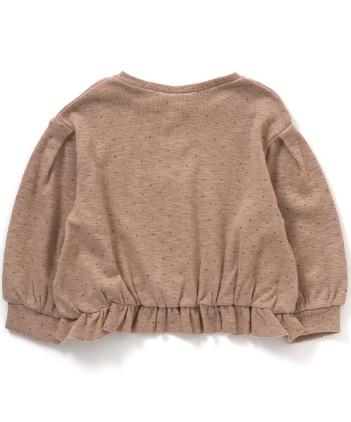 apres les cours（アプレレクール）の「UVカットテレコカーディガン（カーディガン/ボレロ・キッズ・アイボリー/ドット・90/120/140/110/100/80/130）」の6枚目の写真