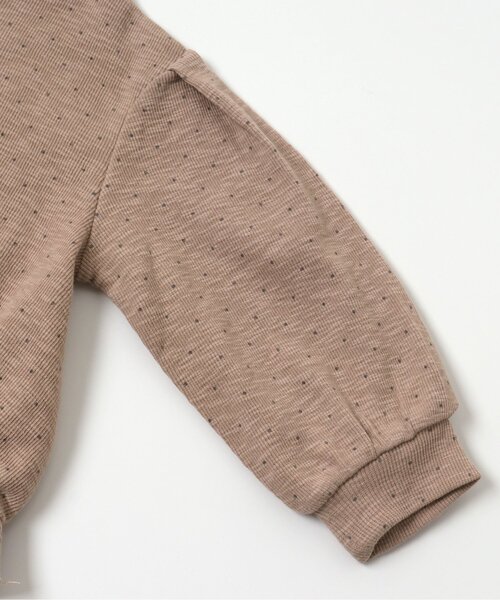 apres les cours（アプレレクール）の「UVカットテレコカーディガン（カーディガン/ボレロ・キッズ・アイボリー/ドット・90/120/140/110/100/80/130）」の8枚目の写真