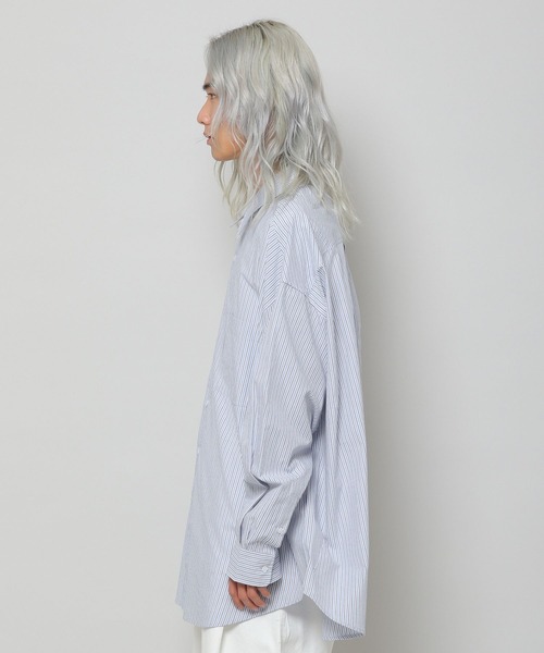 VIVASTUDIO(ビバスタジオ)の「【UNISEX】vivastudio/OVERFITストライプシャツ 2277070(シャツ/ブラウス・メンズ・クリーム/ブルー・MEDIUM/LARGE/SMALL)」の10枚目の写真