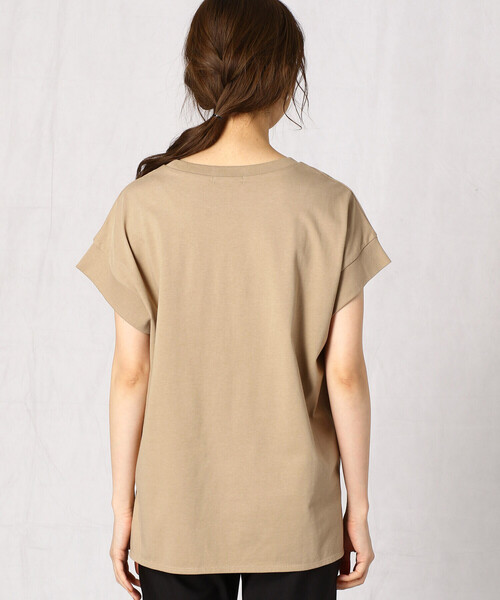 Comme　Ca　Mature（コムサマチュア）の「フレンチスリーブＴシャツ（Tシャツ/カットソー・レディース・ライトグレー/カーキ/キャメル・FREE）」の9枚目の写真
