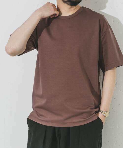 URBAN RESEARCH(アーバンリサーチ)の「シルケットポンチTシャツ(Tシャツ/カットソー・メンズ・ホワイト/ブラック/グレー系その他/ブラウン系その他/グリーン系その他/ネイビー/ブルー系その他/オレンジ系その他/ベージュ/レッド系その他・SMALL/MEDIUM/LARGE/X-LARGE)」の5枚目の写真