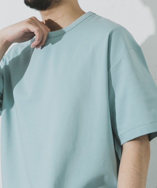 URBAN RESEARCH(アーバンリサーチ)の「シルケットポンチTシャツ(Tシャツ/カットソー・メンズ・ホワイト/ブラック/グレー系その他/ブラウン系その他/グリーン系その他/ネイビー/ブルー系その他/オレンジ系その他/ベージュ/レッド系その他・SMALL/MEDIUM/LARGE/X-LARGE)」の7枚目の写真