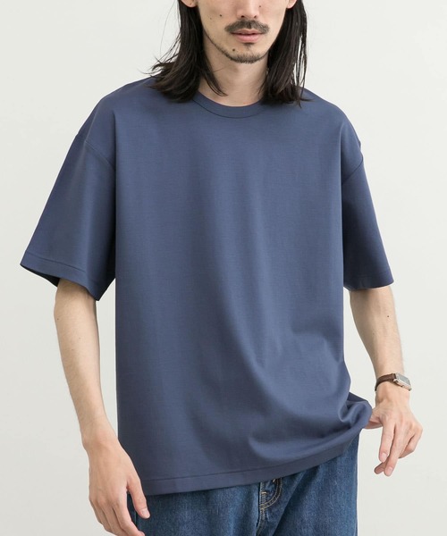 URBAN RESEARCH(アーバンリサーチ)の「シルケットポンチTシャツ(Tシャツ/カットソー・メンズ・ホワイト/ブラック/グレー系その他/ブラウン系その他/グリーン系その他/ネイビー/ブルー系その他/オレンジ系その他/ベージュ/レッド系その他・SMALL/MEDIUM/LARGE/X-LARGE)」の9枚目の写真