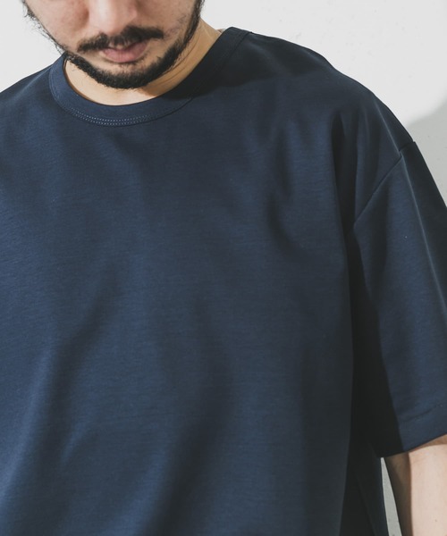 URBAN RESEARCH(アーバンリサーチ)の「シルケットポンチTシャツ(Tシャツ/カットソー・メンズ・ホワイト/ブラック/グレー系その他/ブラウン系その他/グリーン系その他/ネイビー/ブルー系その他/オレンジ系その他/ベージュ/レッド系その他・SMALL/MEDIUM/LARGE/X-LARGE)」の8枚目の写真