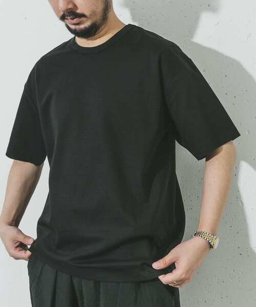 URBAN RESEARCH(アーバンリサーチ)の「シルケットポンチTシャツ(Tシャツ/カットソー・メンズ・ホワイト/ブラック/グレー系その他/ブラウン系その他/グリーン系その他/ネイビー/ブルー系その他/オレンジ系その他/ベージュ/レッド系その他・SMALL/MEDIUM/LARGE/X-LARGE)」の3枚目の写真