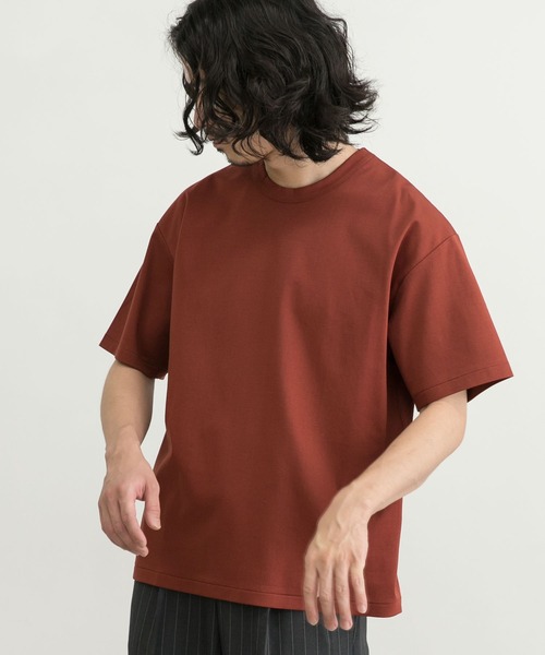 URBAN RESEARCH(アーバンリサーチ)の「シルケットポンチTシャツ(Tシャツ/カットソー・メンズ・ホワイト/ブラック/グレー系その他/ブラウン系その他/グリーン系その他/ネイビー/ブルー系その他/オレンジ系その他/ベージュ/レッド系その他・SMALL/MEDIUM/LARGE/X-LARGE)」の10枚目の写真