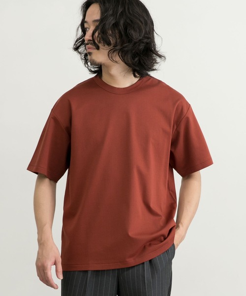 URBAN RESEARCH(アーバンリサーチ)の「シルケットポンチTシャツ(Tシャツ/カットソー・メンズ・ホワイト/ブラック/グレー系その他/ブラウン系その他/グリーン系その他/ネイビー/ブルー系その他/オレンジ系その他/ベージュ/レッド系その他・SMALL/MEDIUM/LARGE/X-LARGE)」の12枚目の写真
