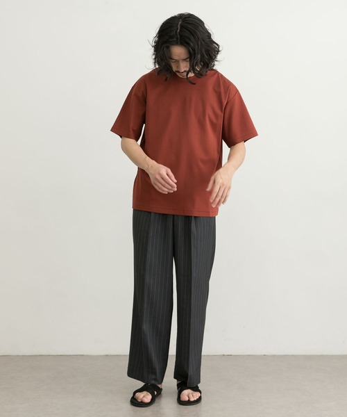 URBAN RESEARCH(アーバンリサーチ)の「シルケットポンチTシャツ(Tシャツ/カットソー・メンズ・ホワイト/ブラック/グレー系その他/ブラウン系その他/グリーン系その他/ネイビー/ブルー系その他/オレンジ系その他/ベージュ/レッド系その他・SMALL/MEDIUM/LARGE/X-LARGE)」の13枚目の写真