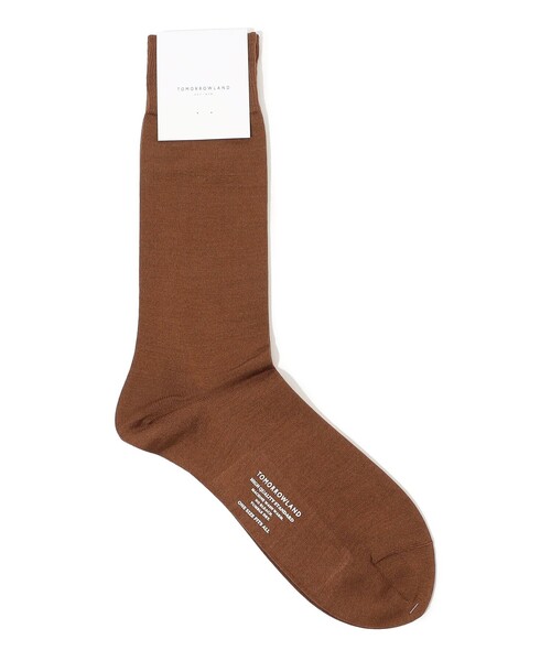 TOMORROWLAND （トゥモローランド）の「TOMORROWLAND シルクナイロン ソリッドソックス（ソックス/靴下・メンズ・ホワイト/ライトブルー/ピンク/オレンジ/グリーン/バイオレット/ブラック/ブラウン/イエロー/ライトグリーン/マジェンタ/ダークパープル・FREE）」の4枚目の写真