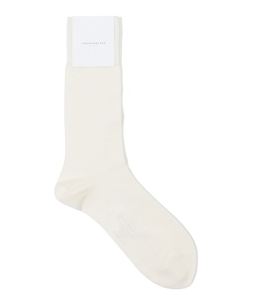 TOMORROWLAND （トゥモローランド）の「TOMORROWLAND シルクナイロン ソリッドソックス（ソックス/靴下・メンズ・ホワイト/ライトブルー/ピンク/オレンジ/グリーン/バイオレット/ブラック/ブラウン/イエロー/ライトグリーン/マジェンタ/ダークパープル・FREE）」の2枚目の写真
