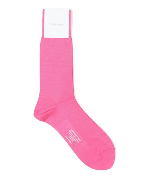 TOMORROWLAND （トゥモローランド）の「TOMORROWLAND シルクナイロン ソリッドソックス（ソックス/靴下・メンズ・ホワイト/ライトブルー/ピンク/オレンジ/グリーン/バイオレット/ブラック/ブラウン/イエロー/ライトグリーン/マジェンタ/ダークパープル・FREE）」の10枚目の写真